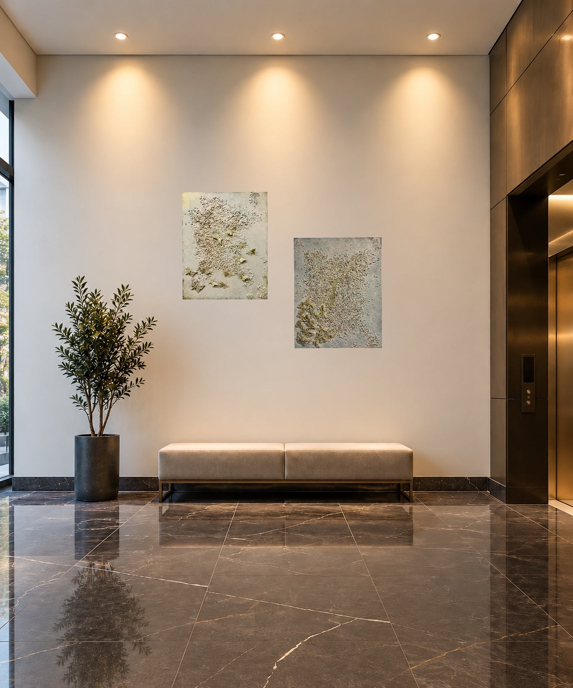 Golden Passage of Becoming I — Original Painting | One of a Kind