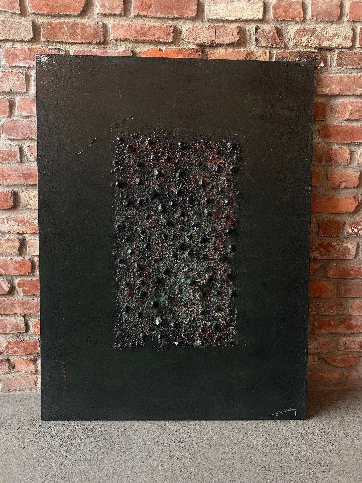 Fractured Rust and Emerald - Original Painting