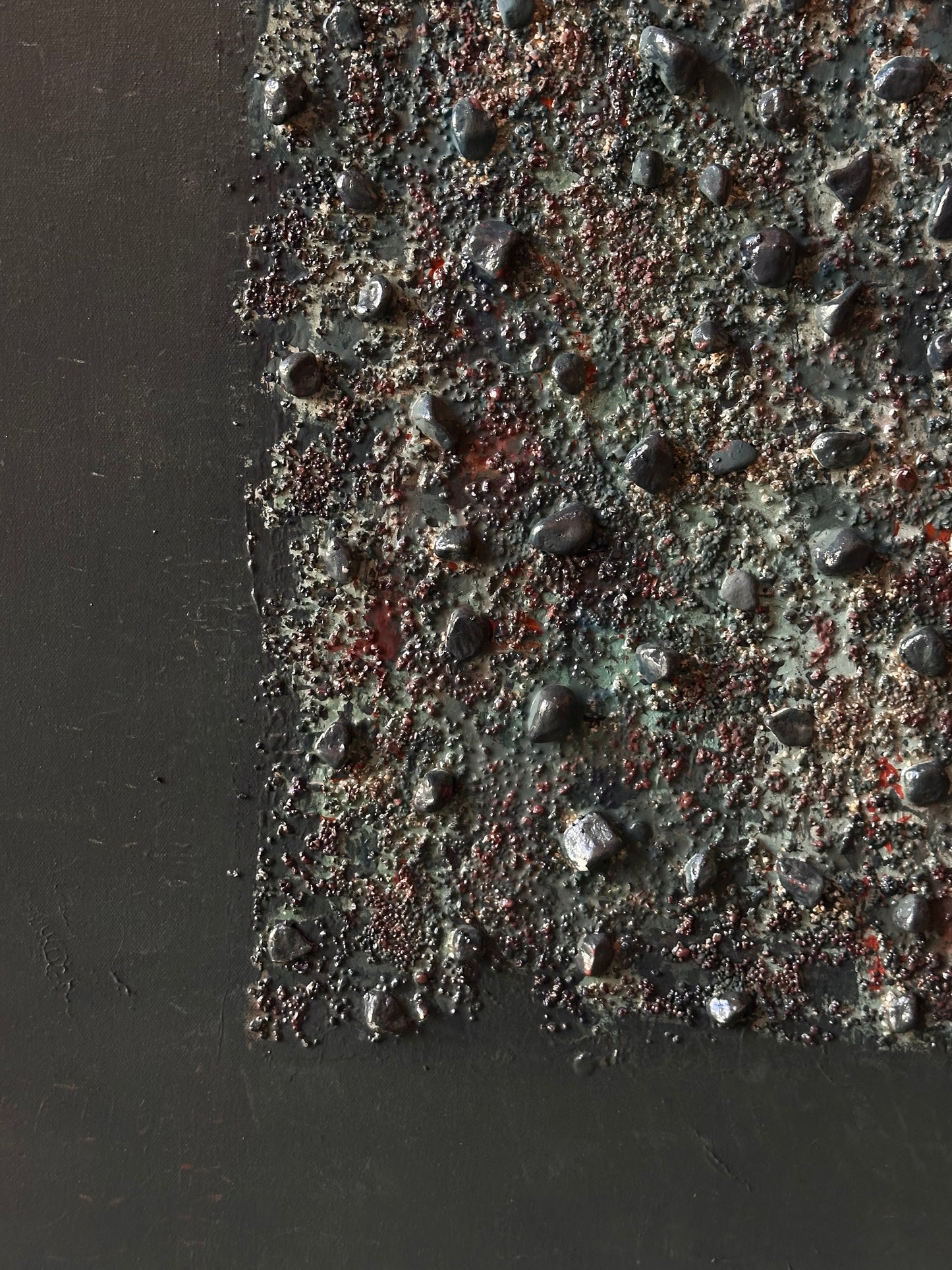 Fractured Rust and Emerald - Original Painting