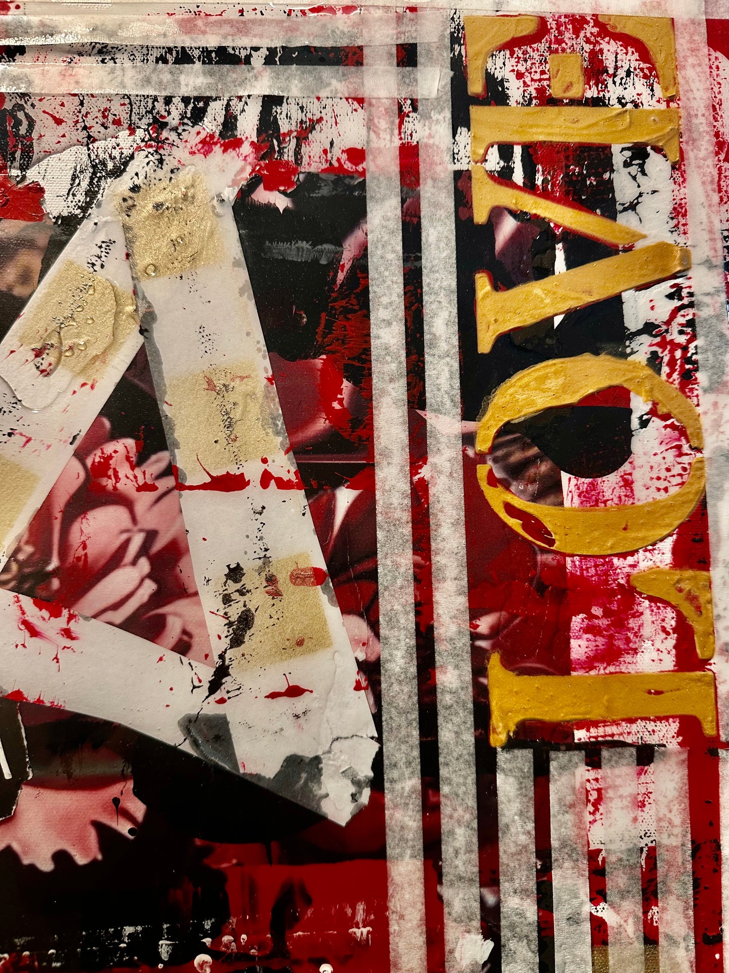 Validation is for Parking - Original Mixed Media