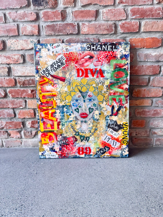 Too Good to Be Good - Original Mixed Media Pop Art