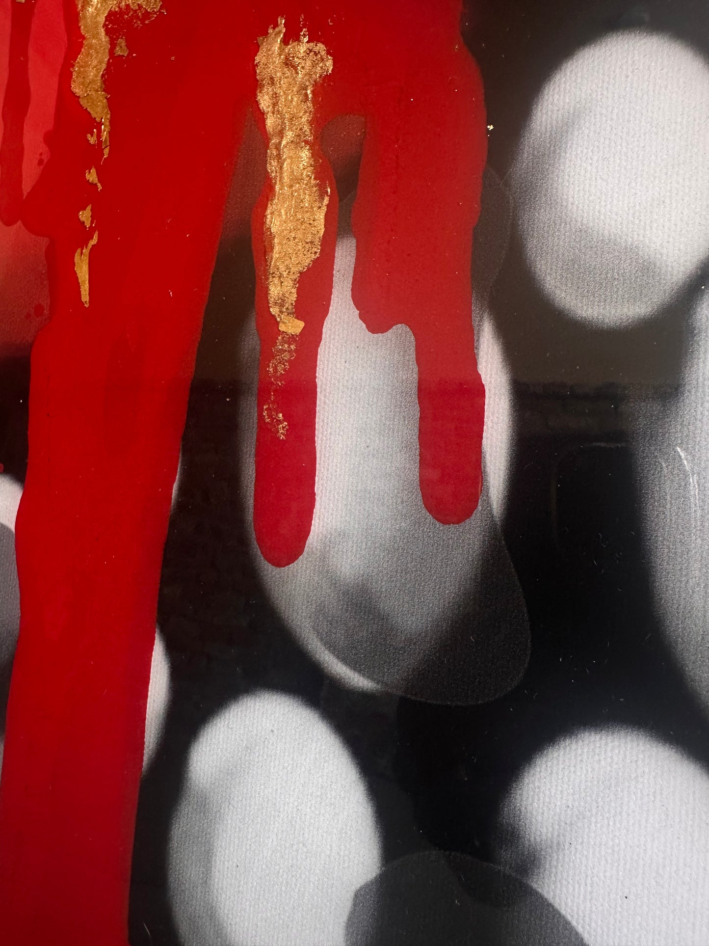 Kiss Me 'Til I Bleed - Original Mixed Media Collage