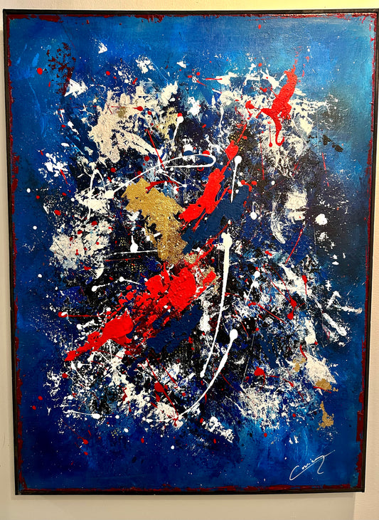 In the Wake of Red - Original Painting | One-of-a-Kind