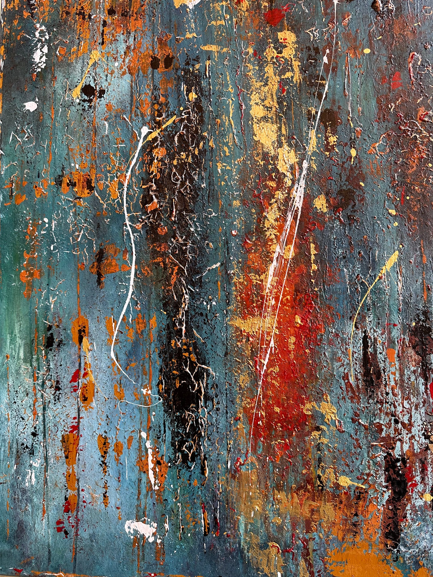 Whispers in the Web of Rust - Original Painting