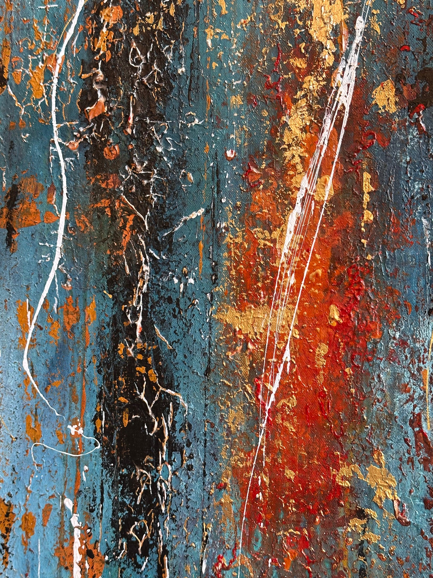 Whispers in the Web of Rust - Original Painting