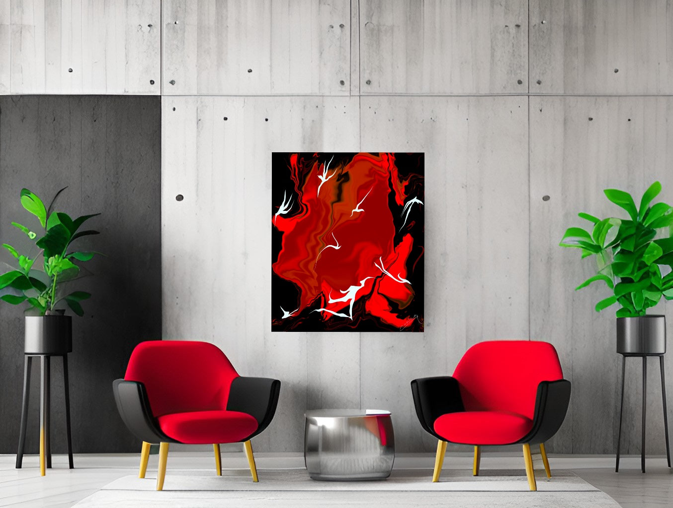 Enchanting Inferno - Abstract Art Print