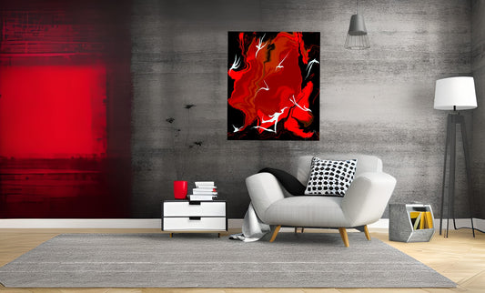 Enchanting Inferno - Abstract Art Print