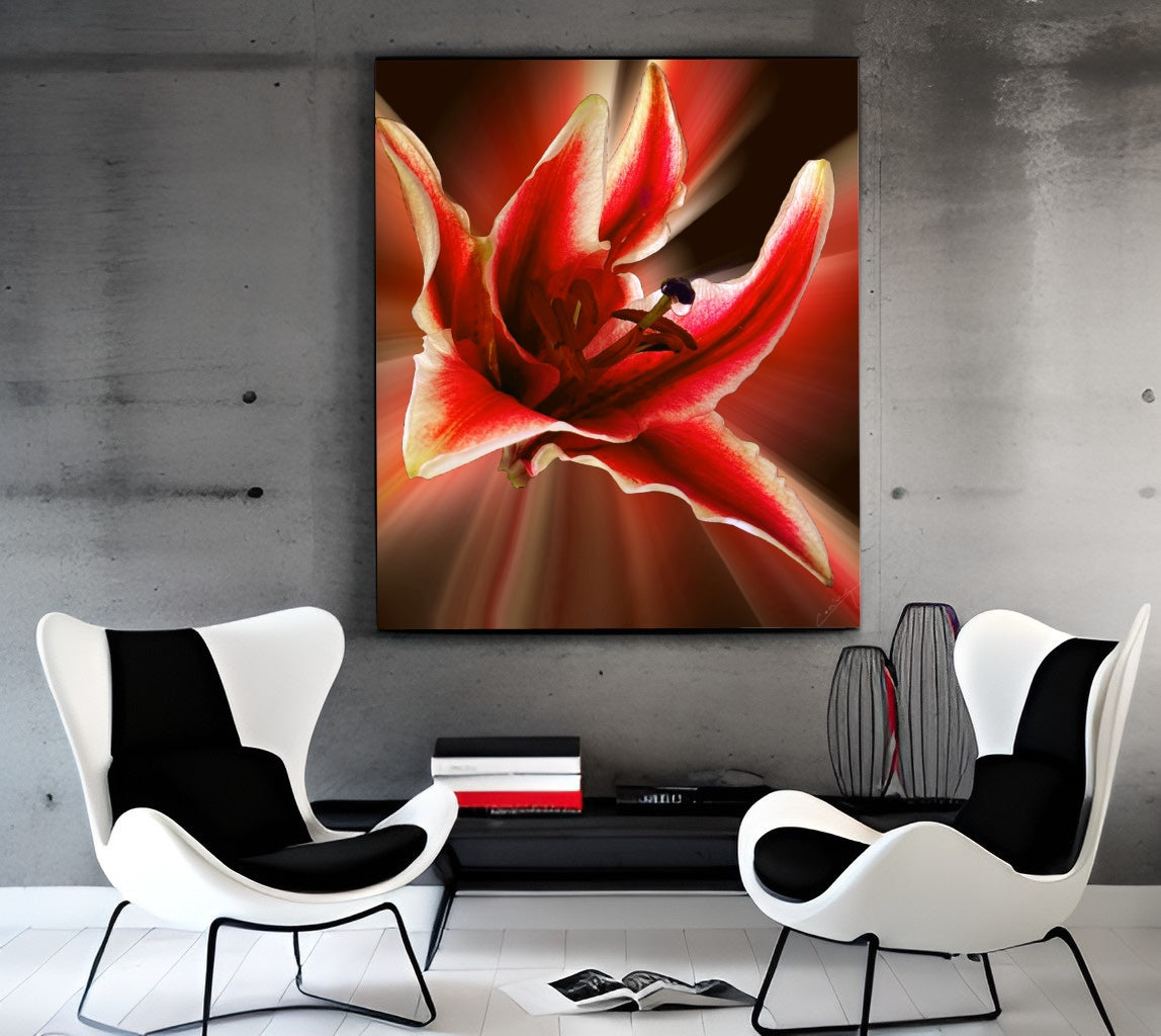 Alluring Stargazer Lily – Floral Art Print