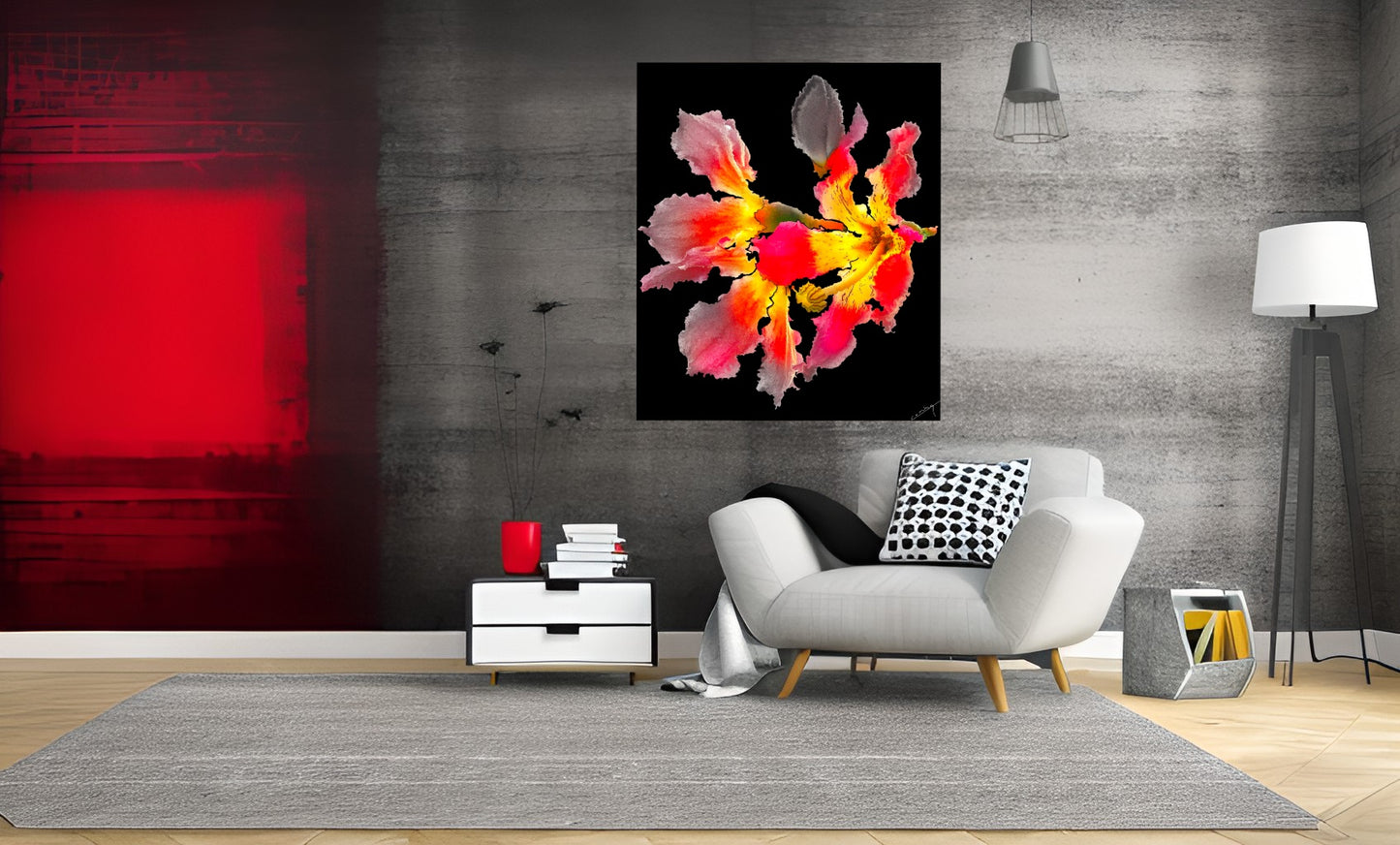 Wild Orchid Blooms – Vibrant Art Print