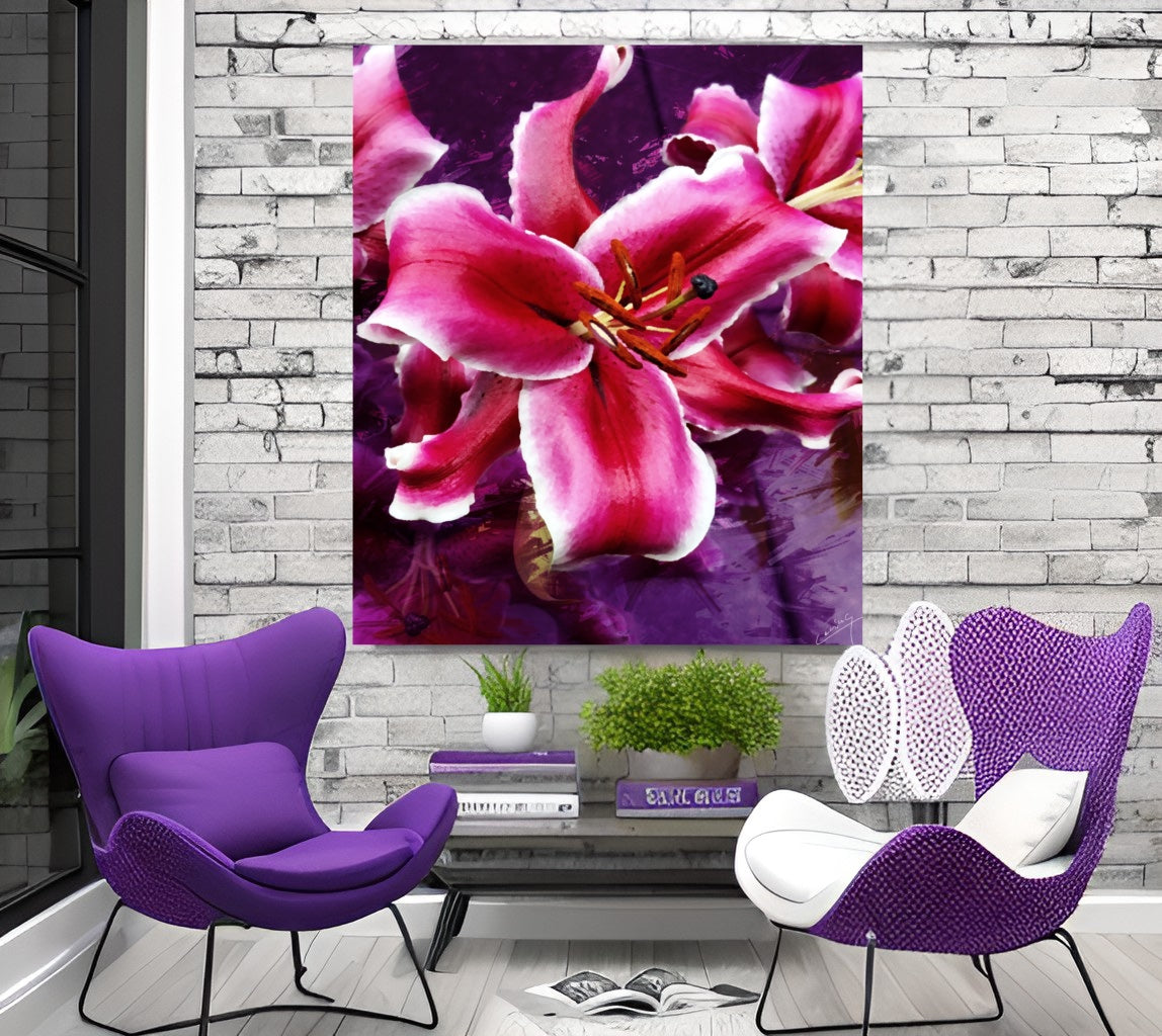 The Musky Sweet Stargazer Lily – Floral Art Print