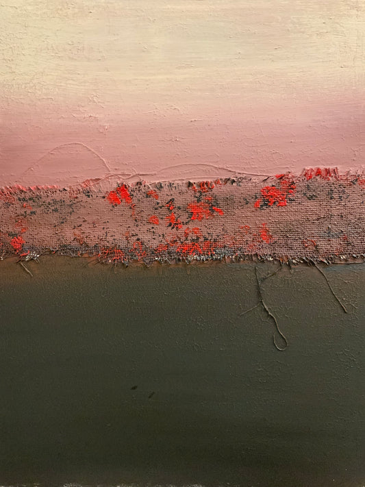 Earth Meets Charcoal - Original Painting