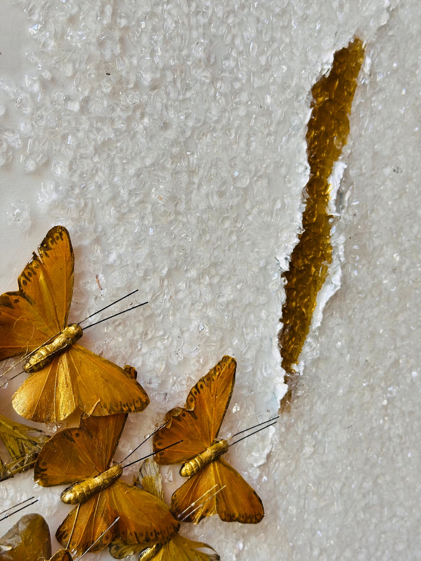 Golden Passage of Becoming I - Original Mixed Media Acrylic Painting