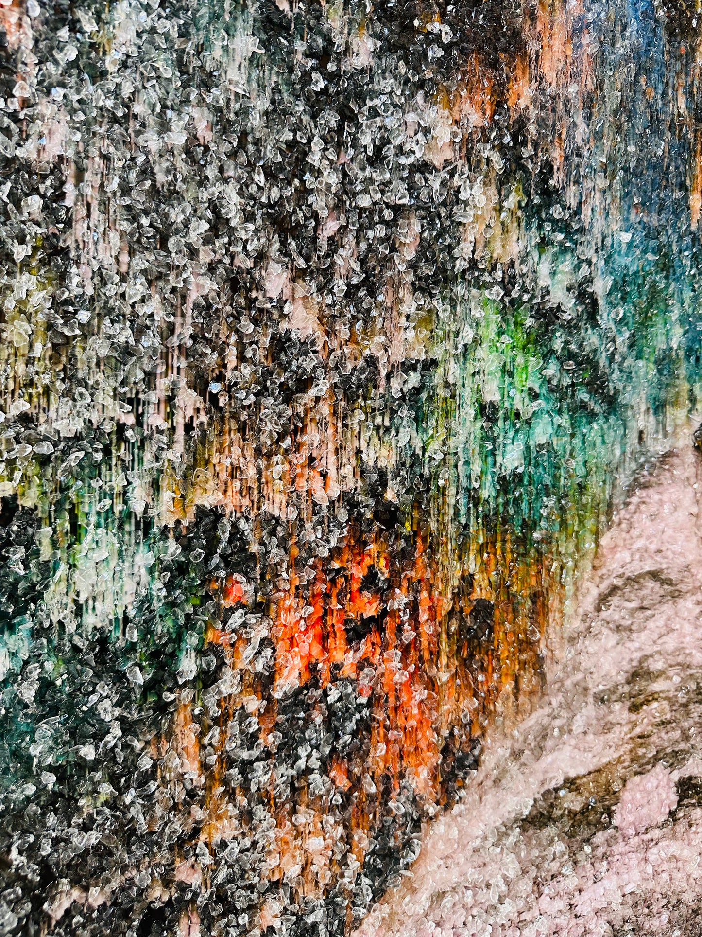 Into the Realm of Happiness - Mixed Media Glass Painting