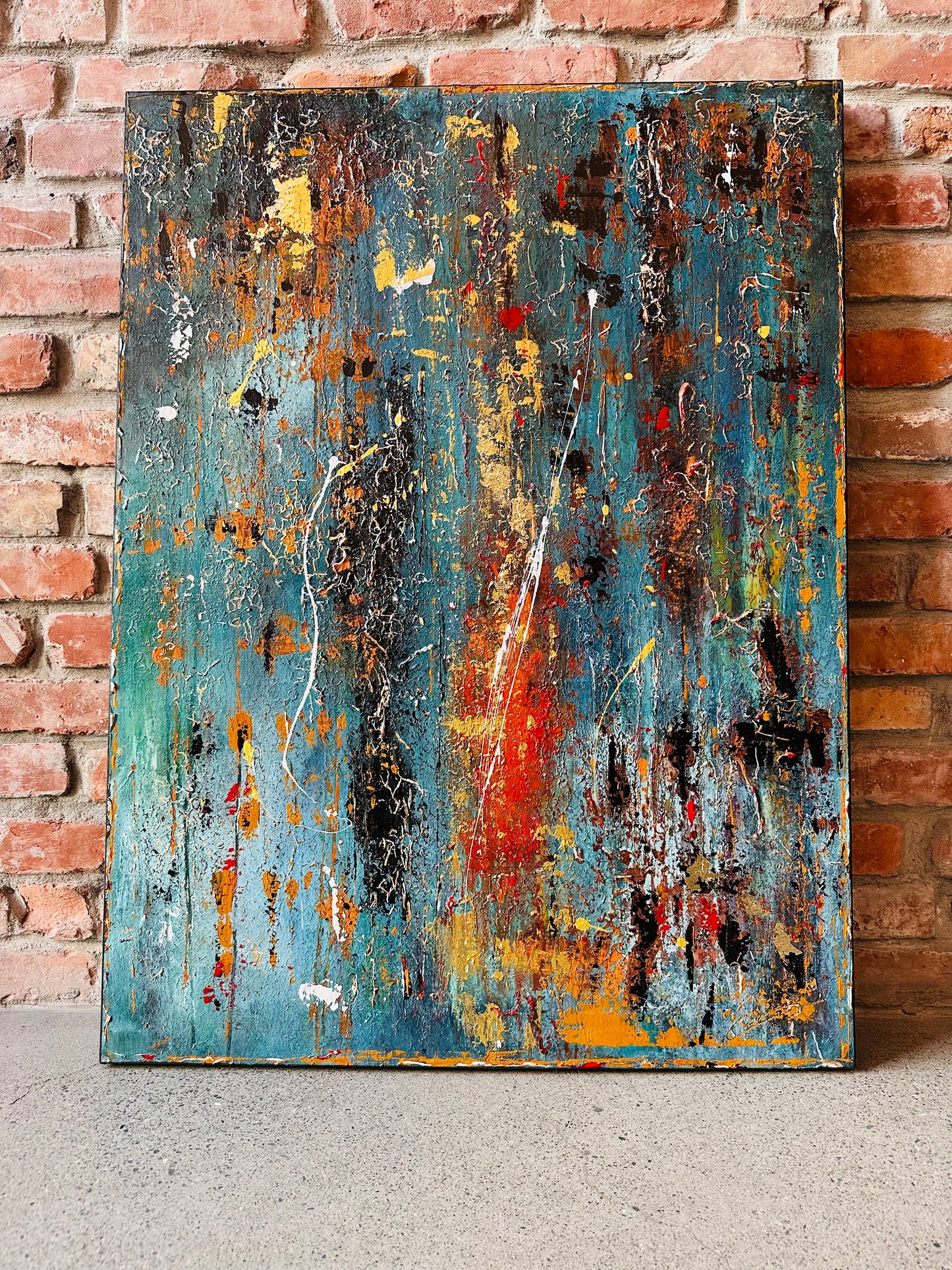 Whispers in the Web of Rust - Original Painting