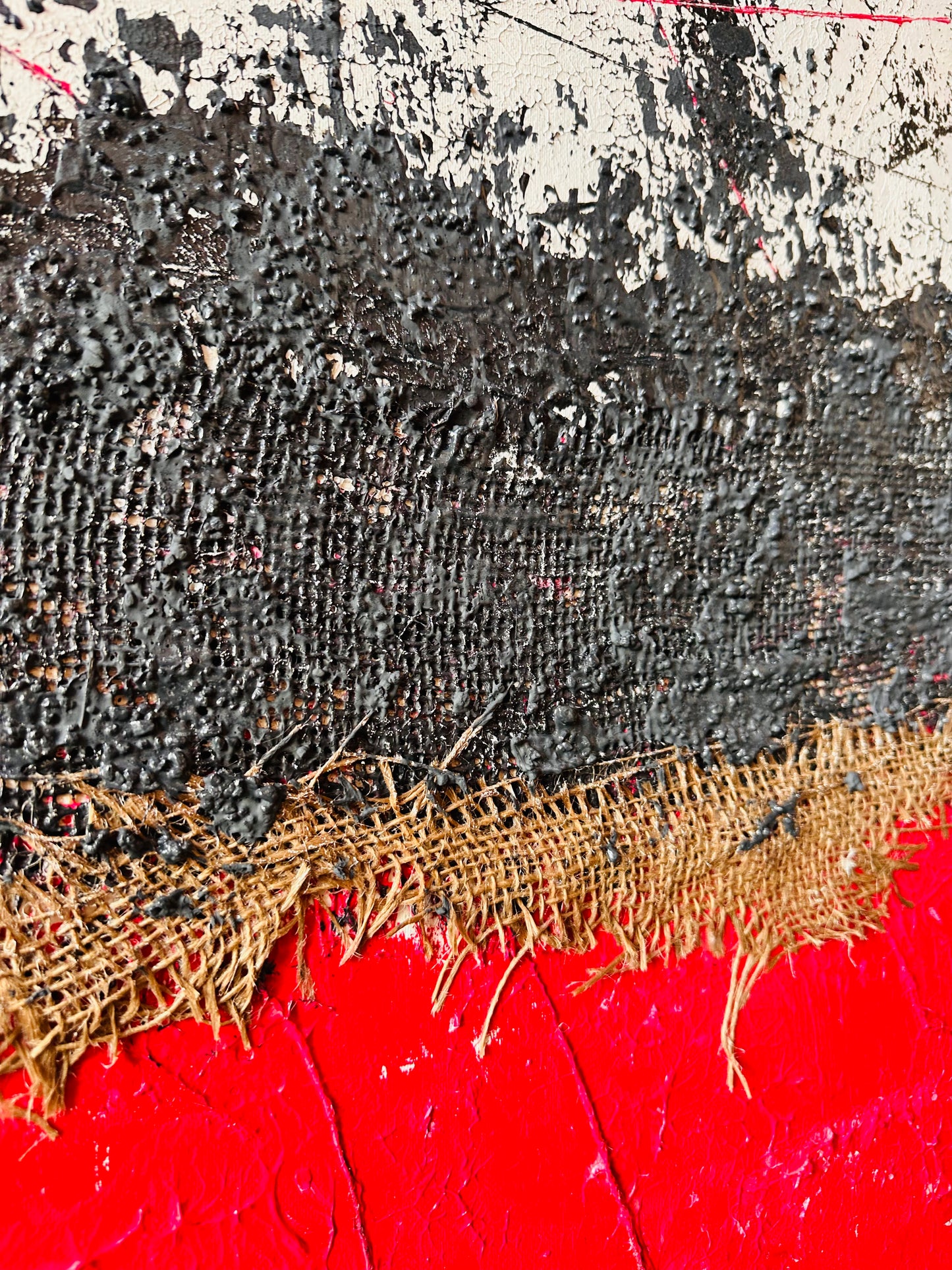 Red Organic Pulse - Original Painting