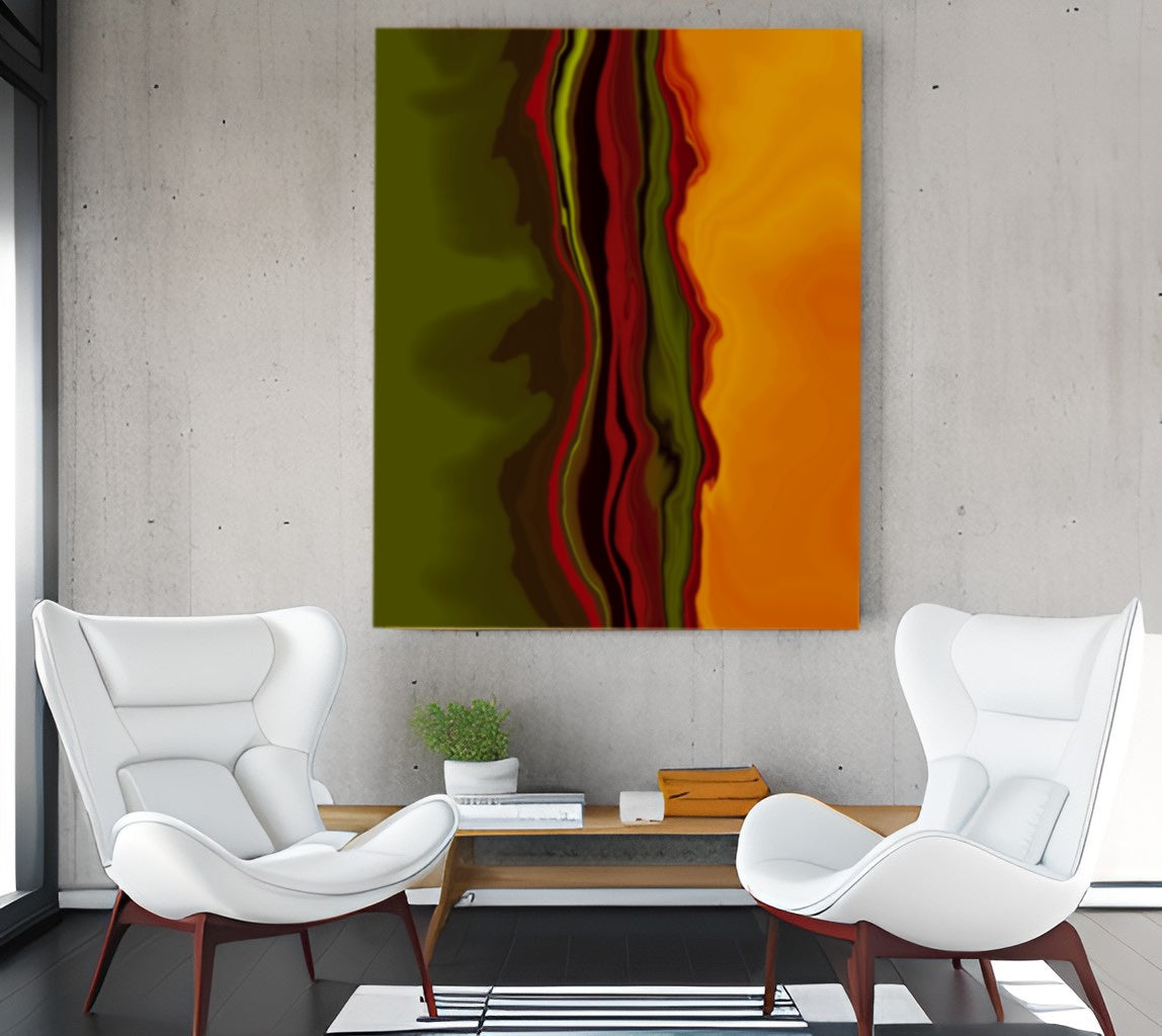 The Waves of Music – Abstract Art Print