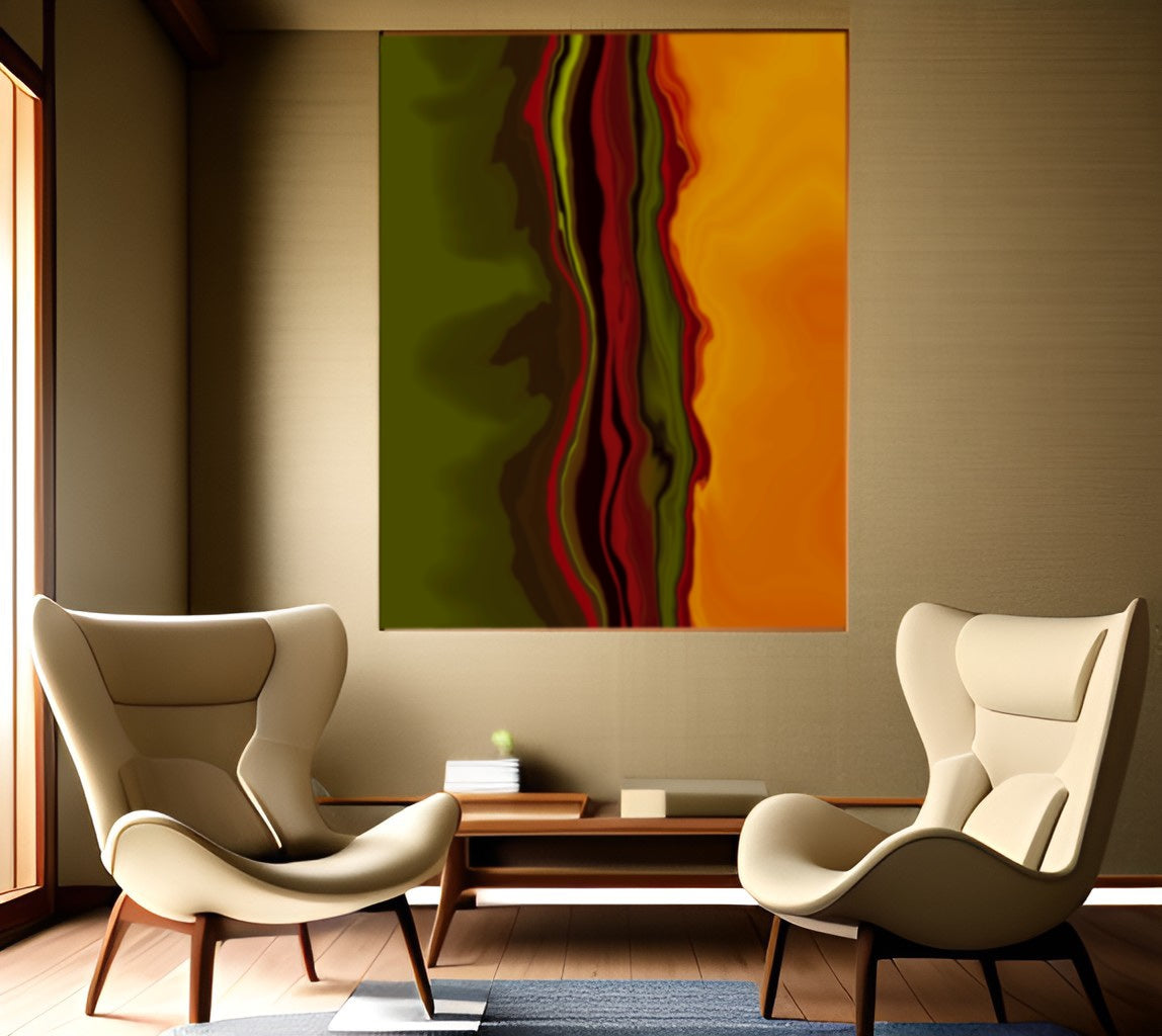 The Waves of Music – Abstract Art Print