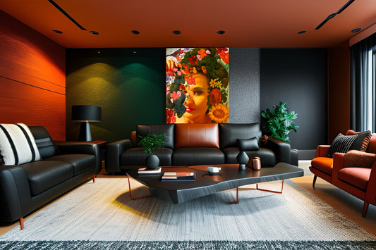 Retro Glamour – Vintage Self-Portrait Art Print