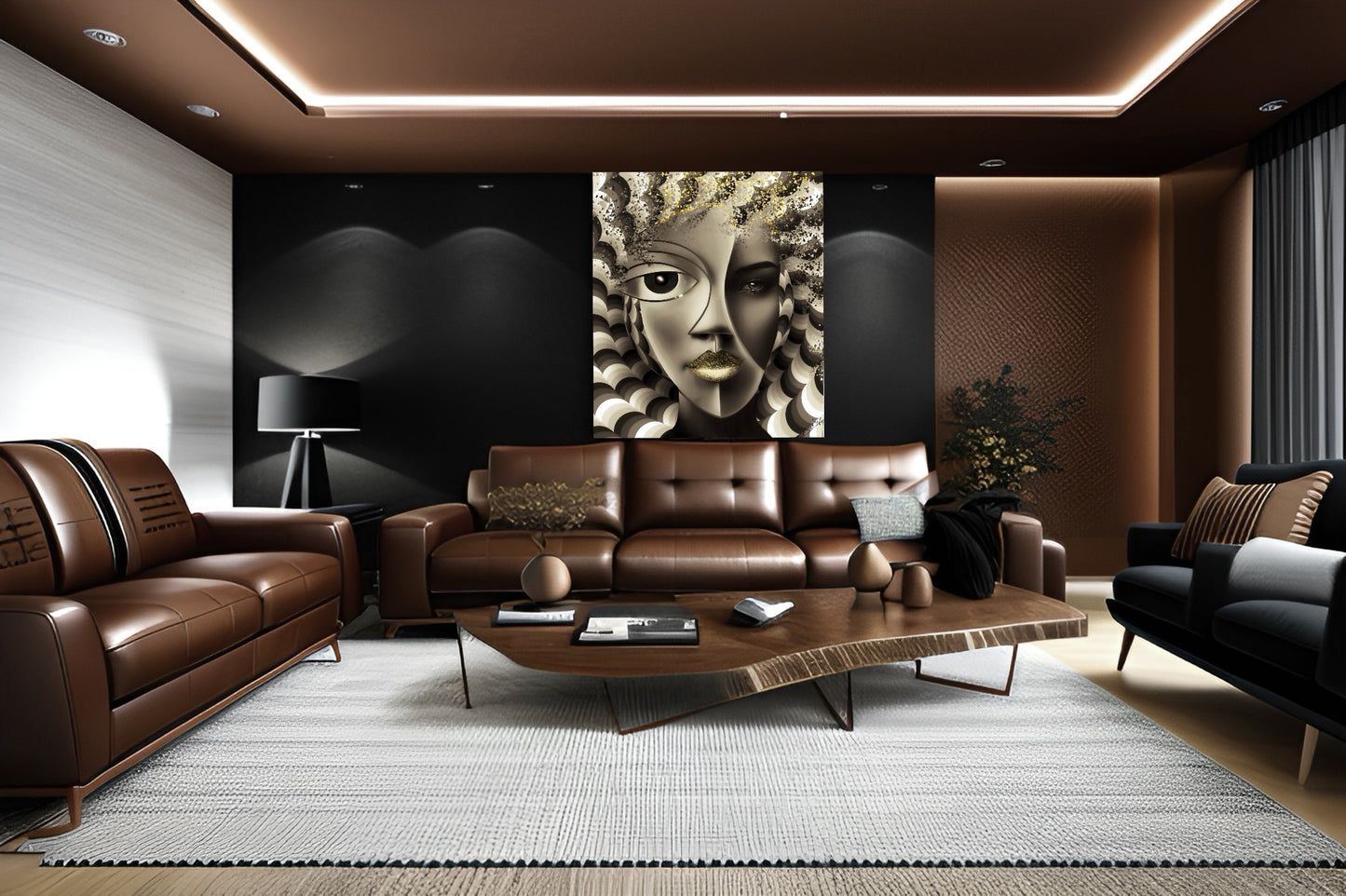 Cyborg Elegance – Futuristic Art Print