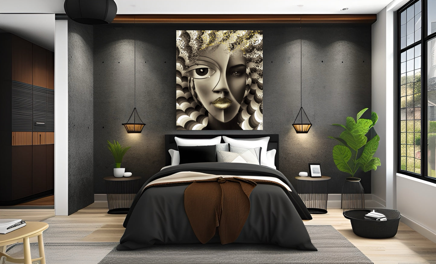 Cyborg Elegance – Futuristic Art Print
