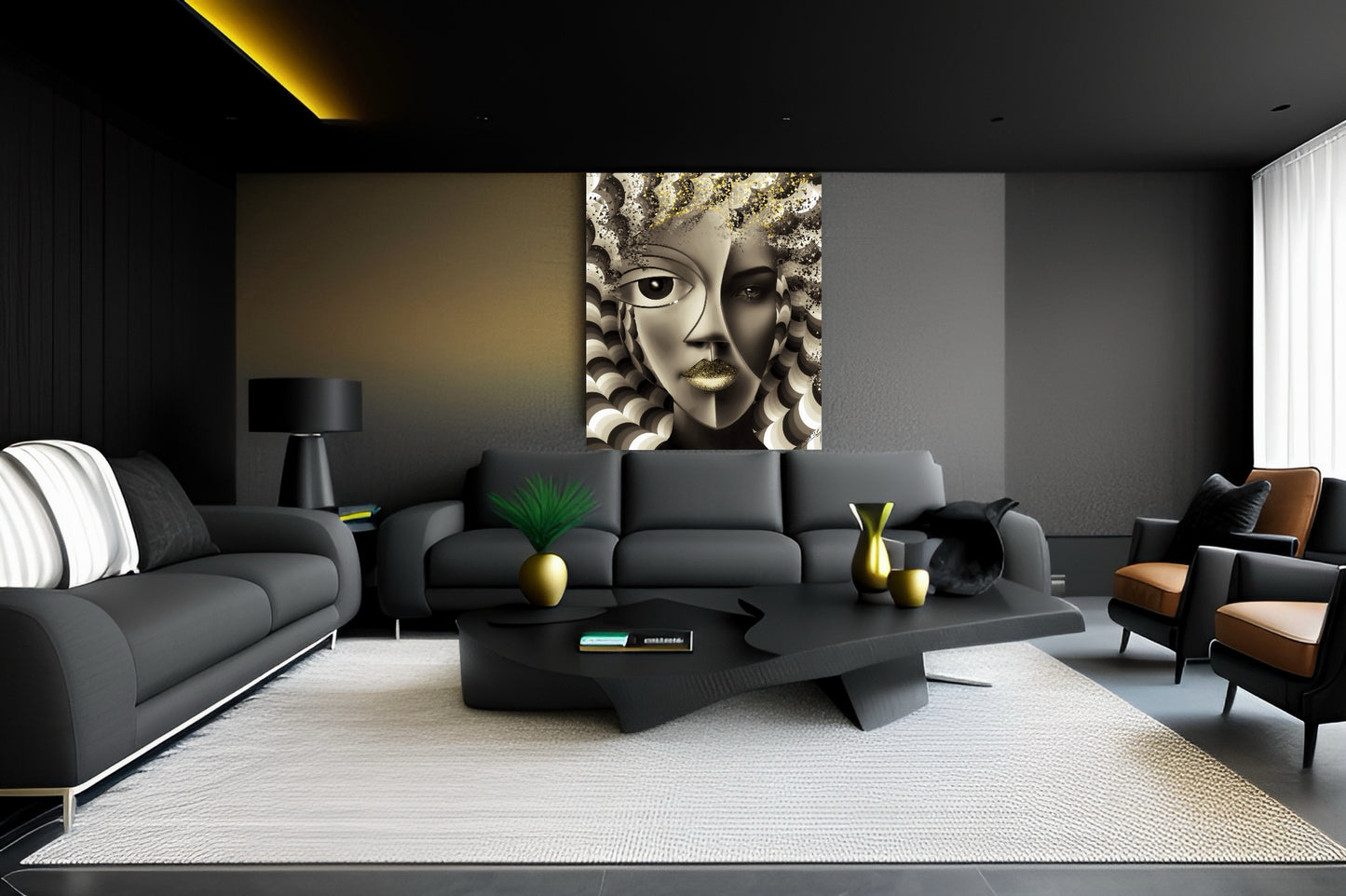 Cyborg Elegance – Futuristic Art Print