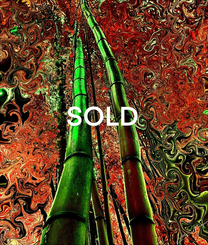 Metallic Bamboo Serenade – Fine Art Print