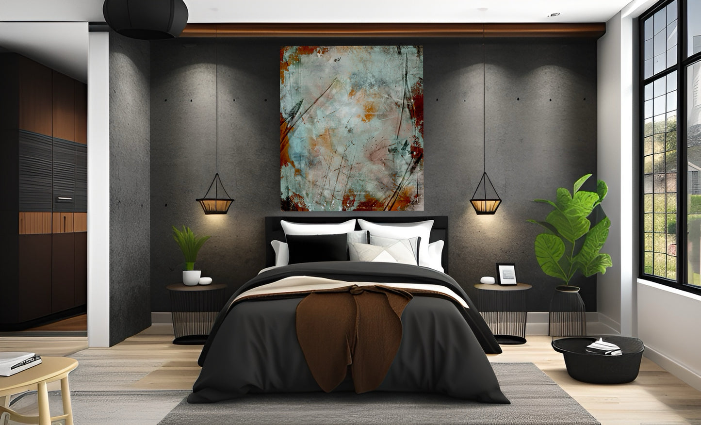 Rustic Reverie – Abstract Art Print