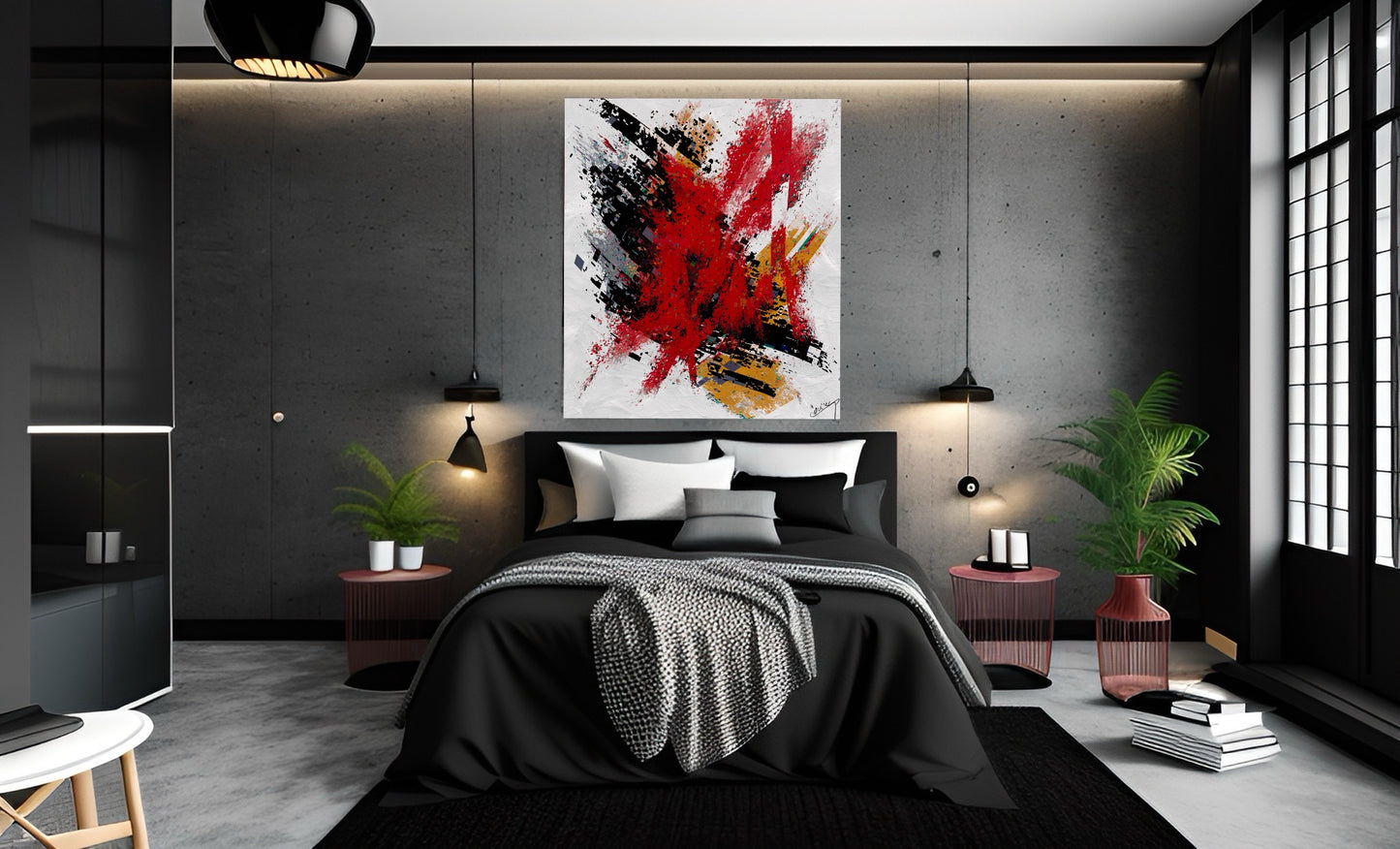 Chaotic Pixel Symphony – Abstract Art Print