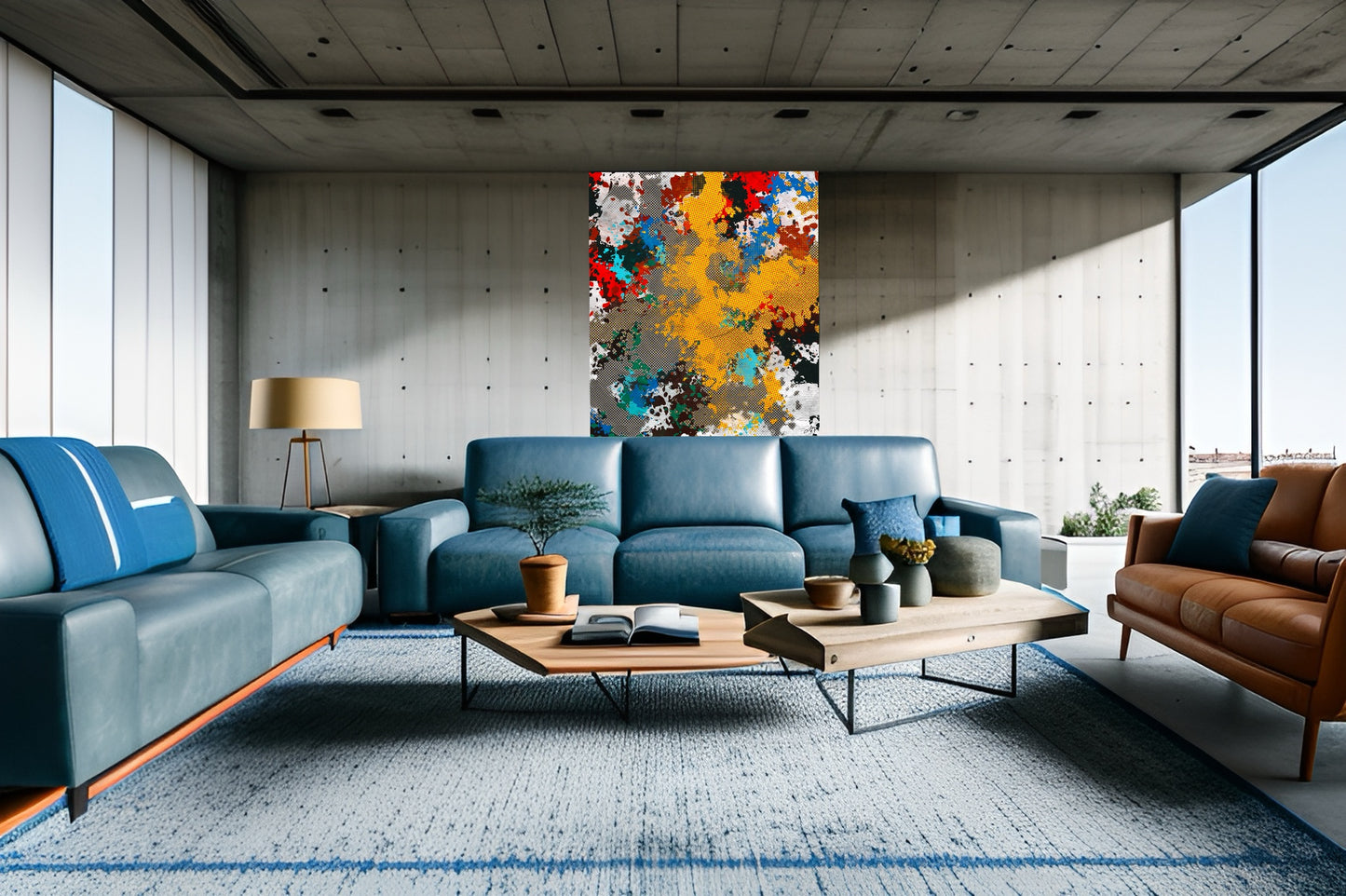 Pixel Pop Explosion – Abstract Art Print