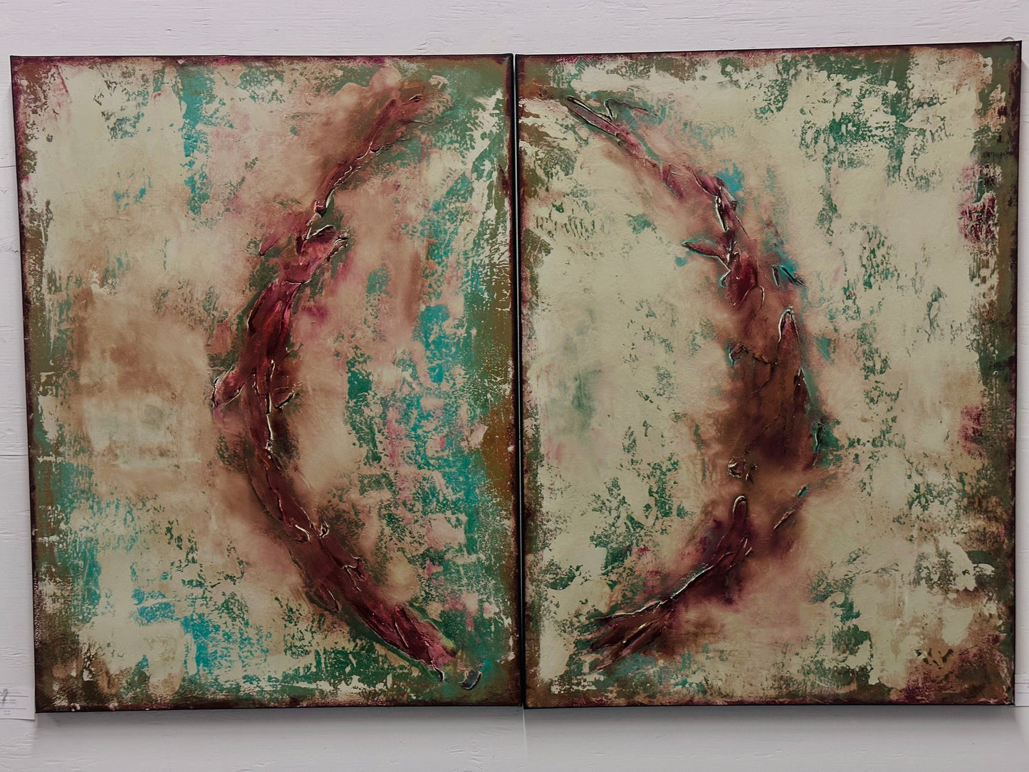 Arch of Time I & II — Original Diptych