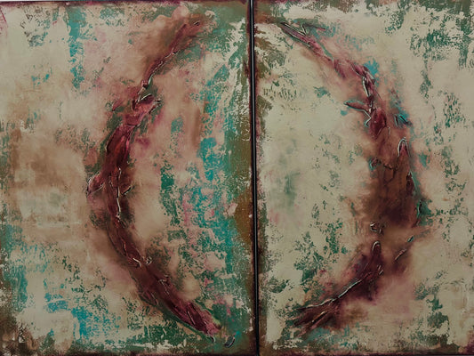 Arch of Time I & II — Original Diptych