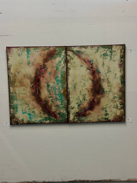 Arch of Time I & II — Original Diptych