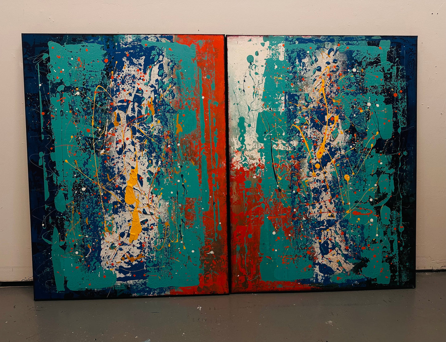 The Signal Beneath I & II – Original Diptych