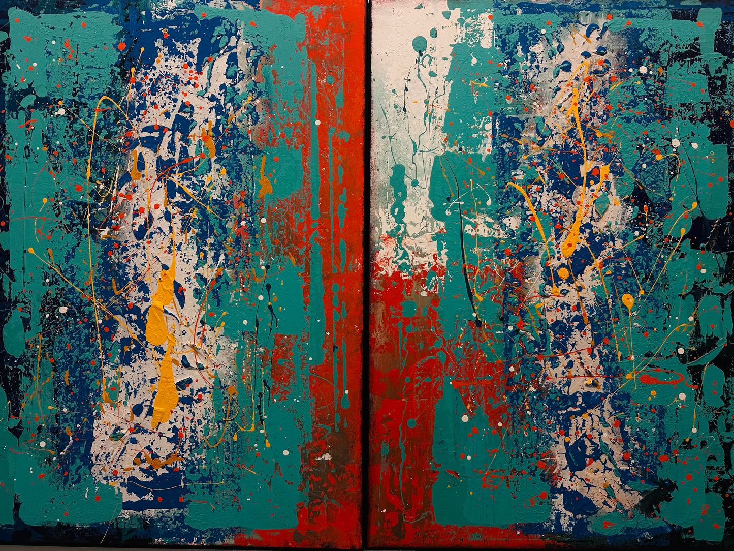 The Signal Beneath I & II – Original Diptych