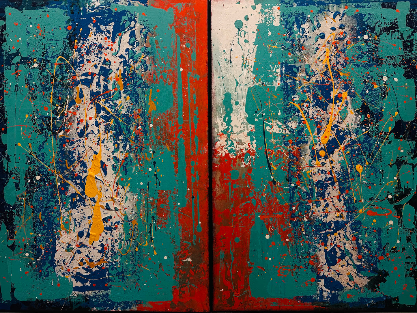 The Signal Beneath I & II – Original Diptych