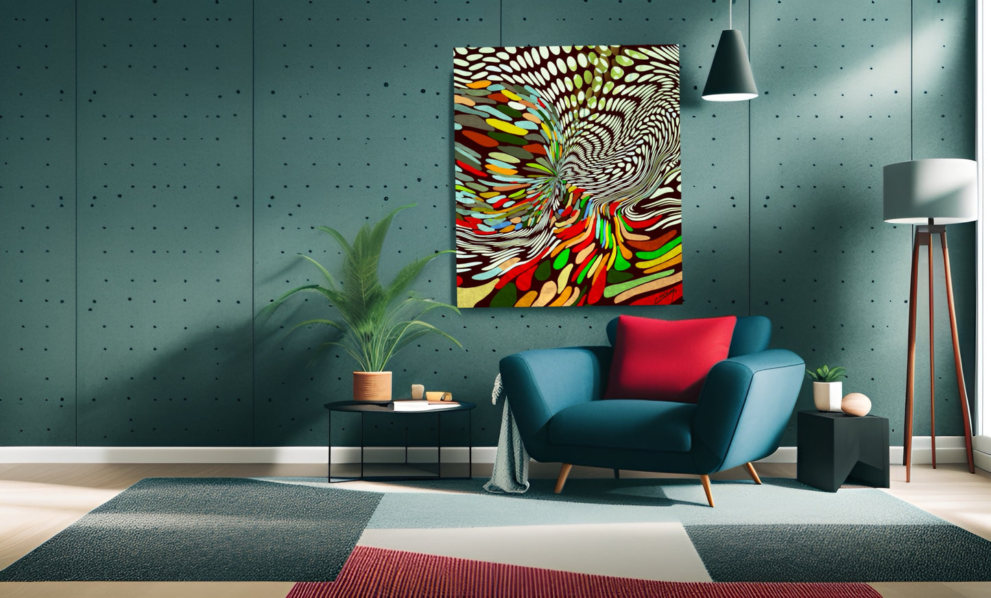Vibrant Kaleidoscope – Abstract Art Print