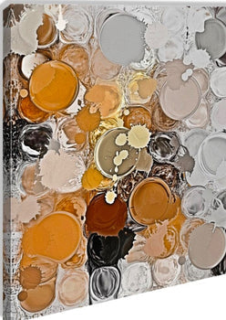 Gleaming Symphony – Metallic Abstract Art Print