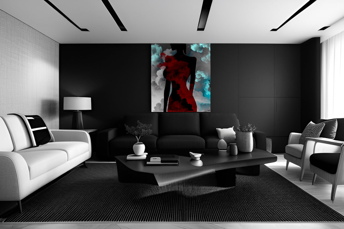 Naked Visions in Dreamscapes – Silhouette Art Print