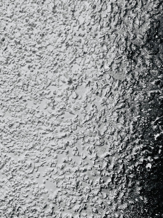 Structural Presence I — Original Textural Acrylic & Glass Painting | One of a Kind