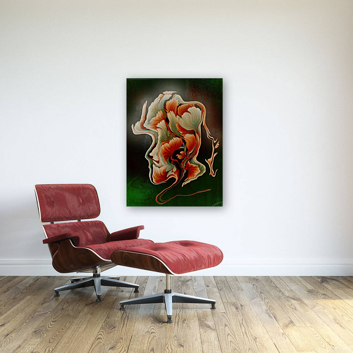 Blossoming Birth – Floral Growth Art Print