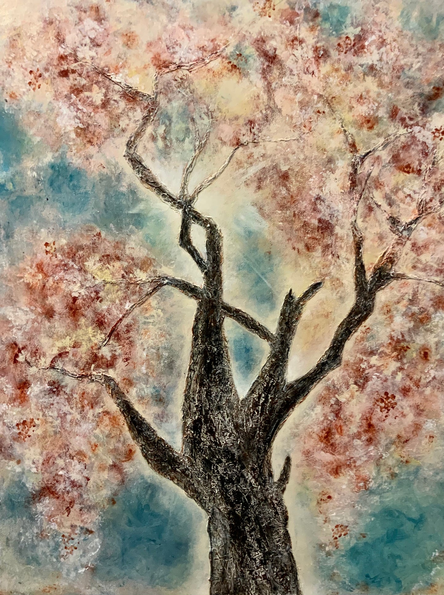 Love Is In The Air I - Original Mixed Media Painting