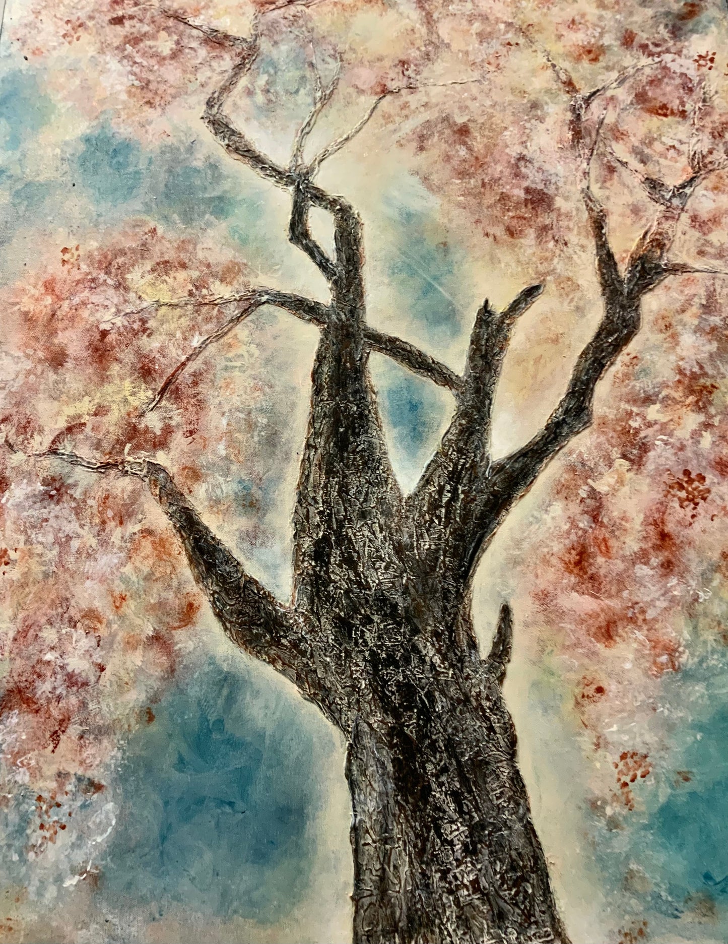 Love Is In The Air I - Original Mixed Media Painting