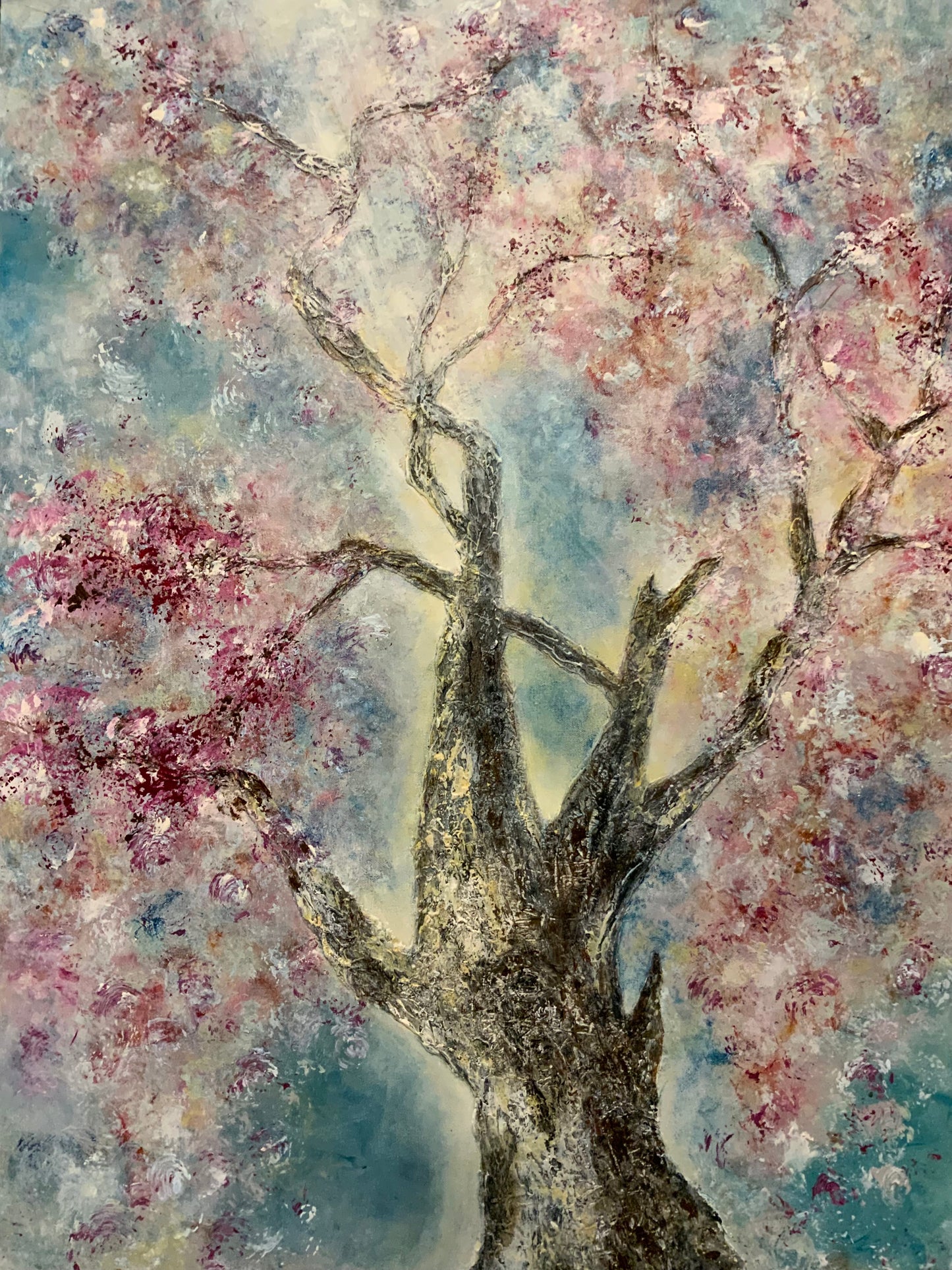 Love Is In The Air I - Original Mixed Media Painting
