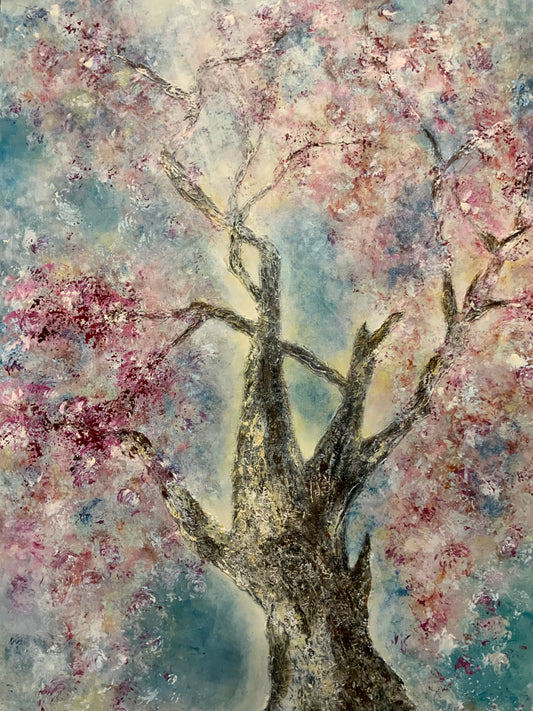 Love Is In The Air I - Original Mixed Media Painting