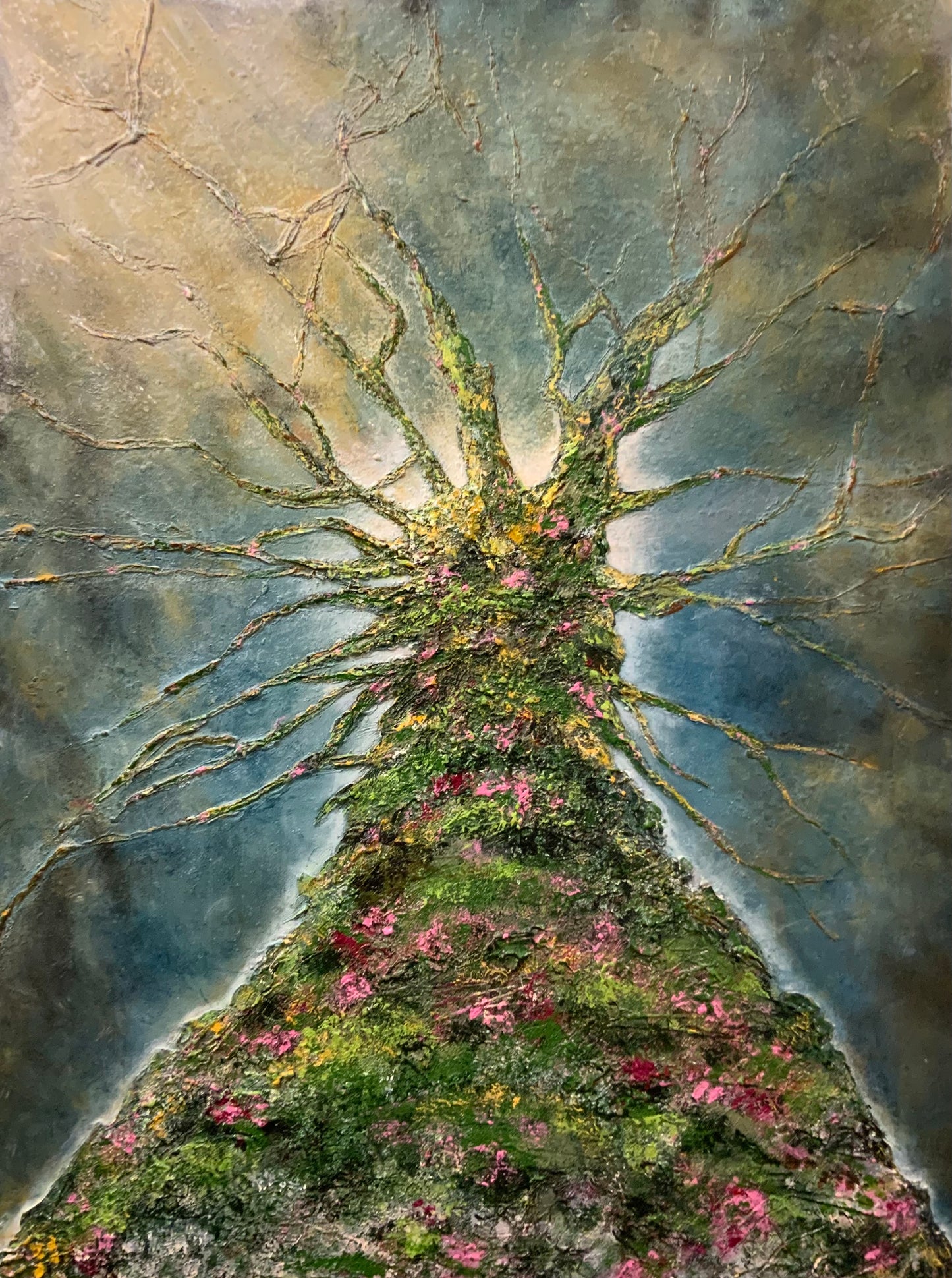 Rooted in Light - Original Mixed Media Painting