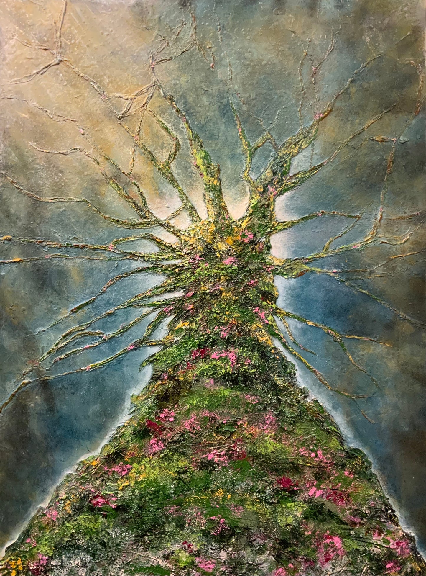 Rooted in Light - Original Mixed Media Painting