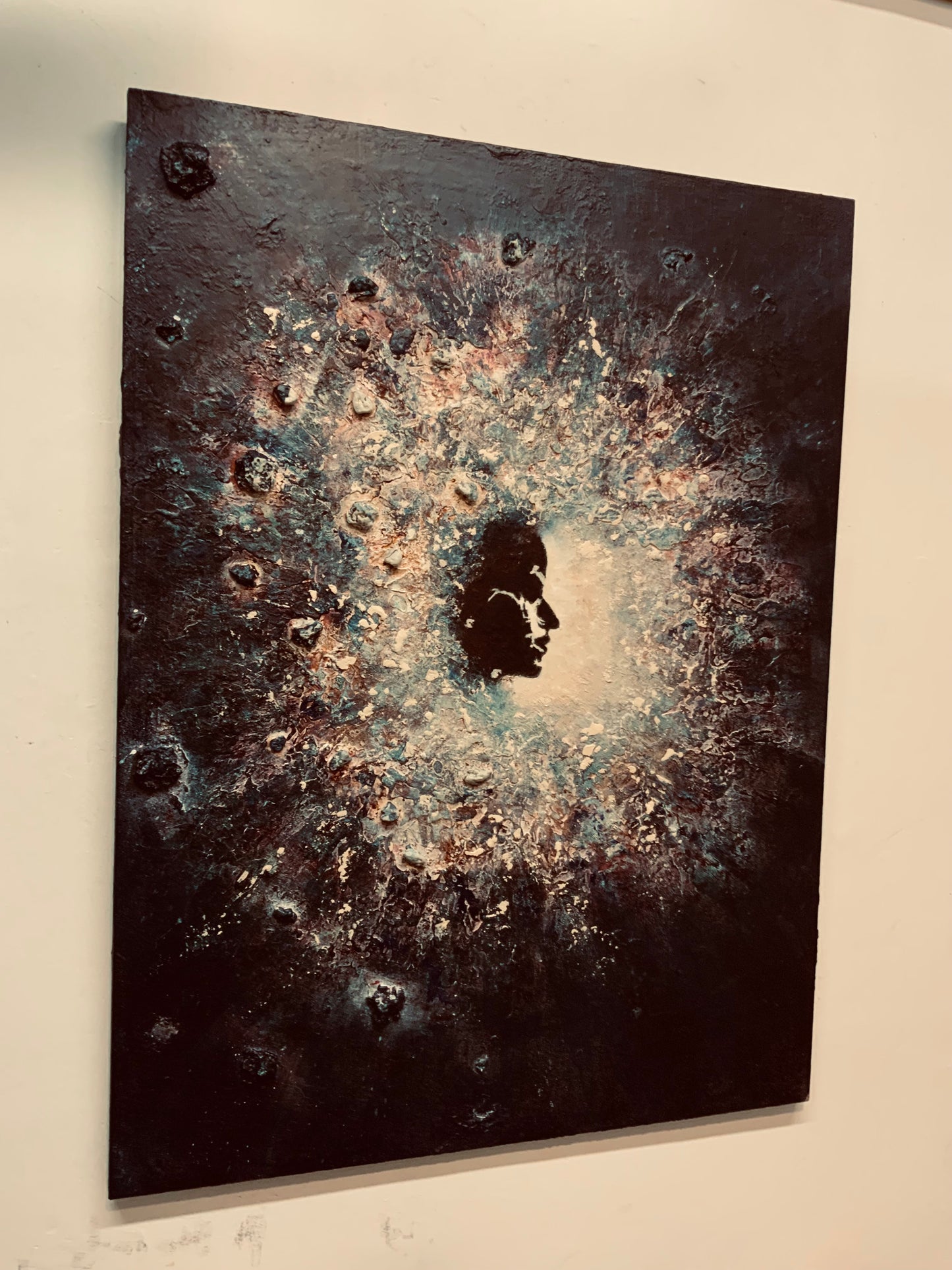 The Eruption of Her - Original Mixed-Media Painting