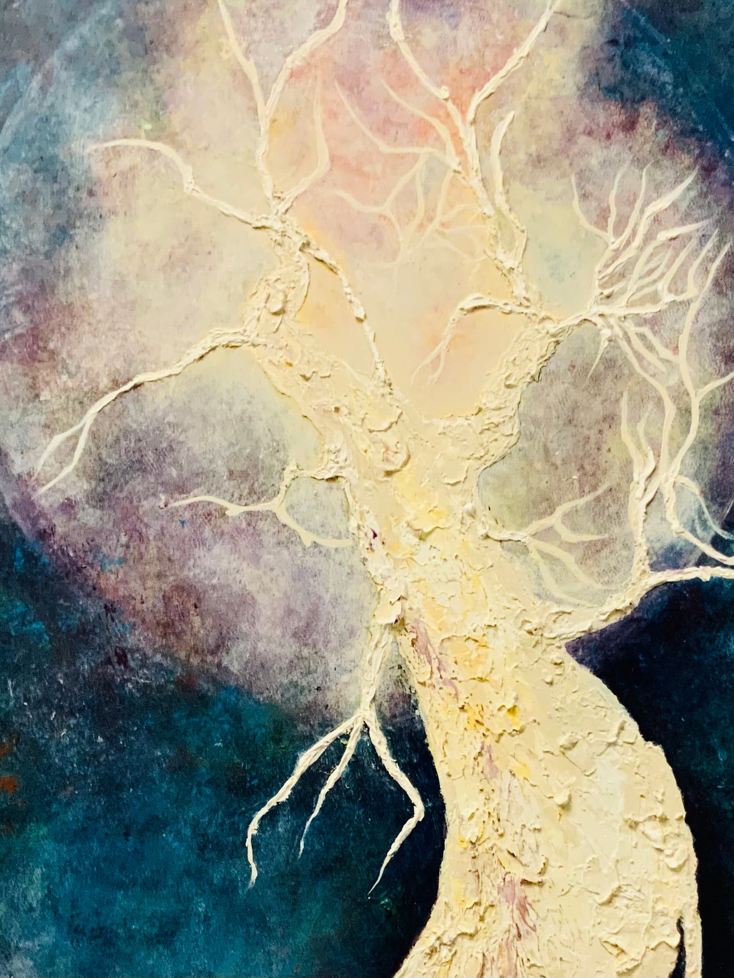 Lunar Diva _ Mixed Media Original Painting