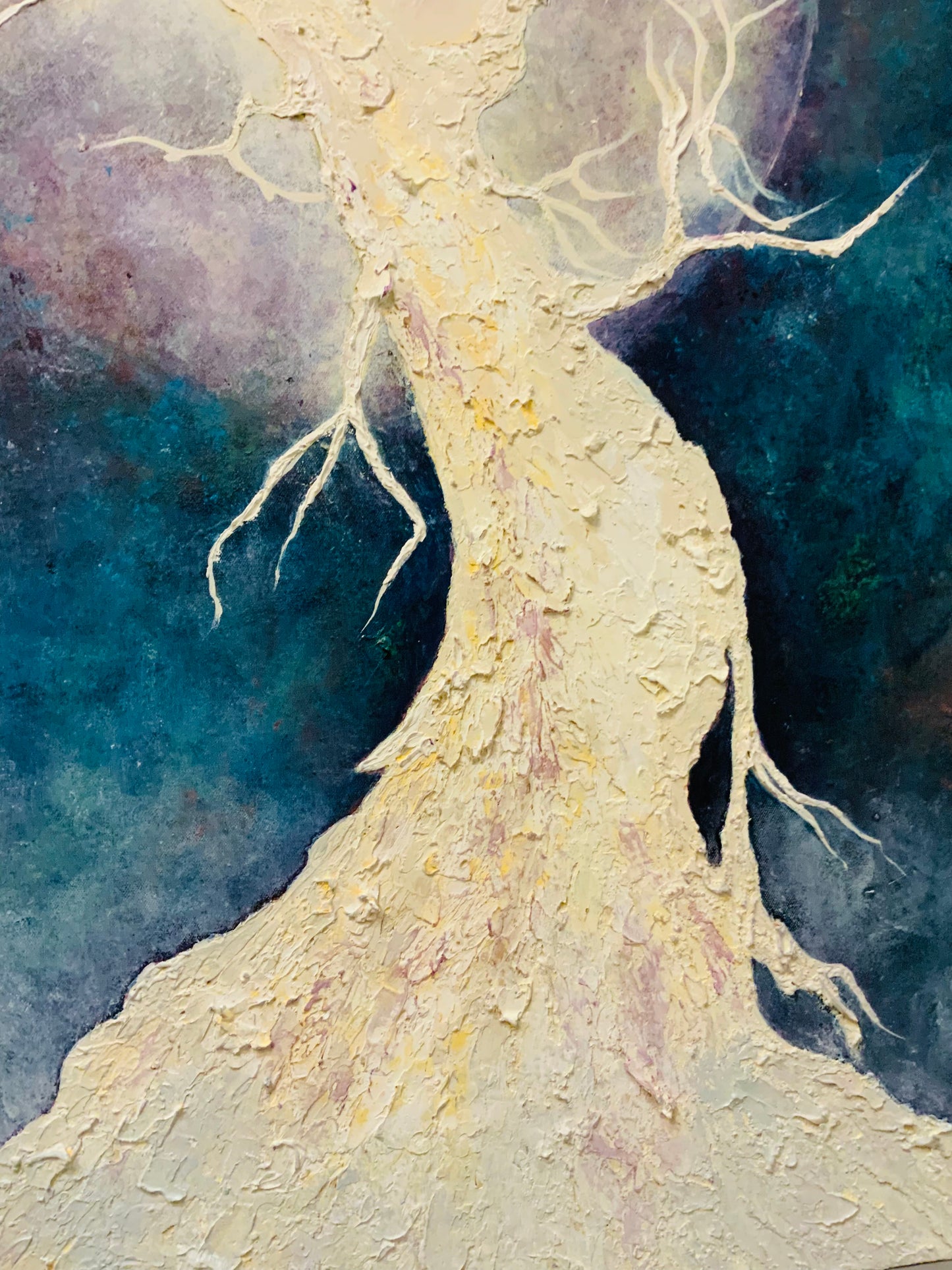 Lunar Diva _ Mixed Media Original Painting