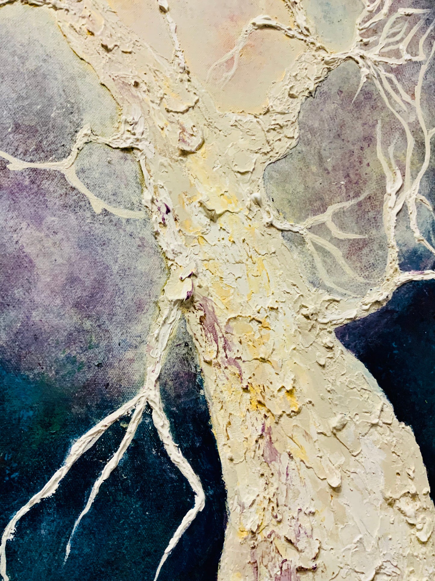 Lunar Diva _ Mixed Media Original Painting